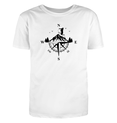 Herren Kompass Ski T-Shirt