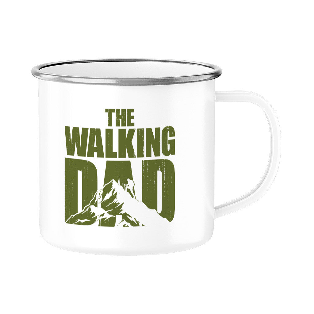 The Walking Dad Emaille Tasse