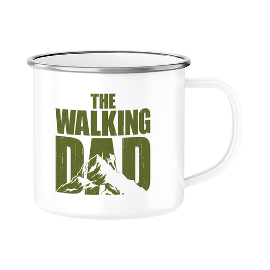The Walking Dad Emaille Tasse