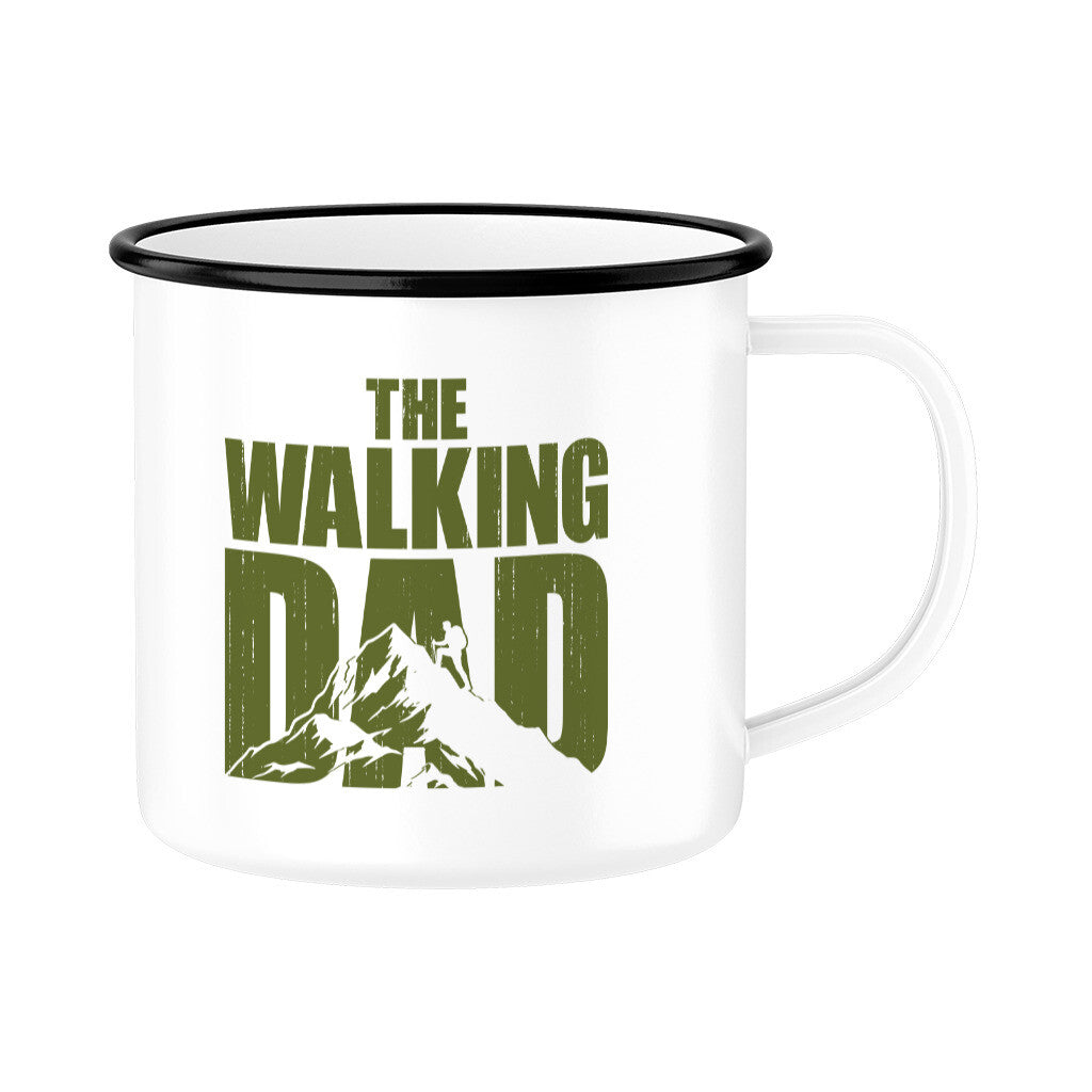 The Walking Dad Emaille Tasse