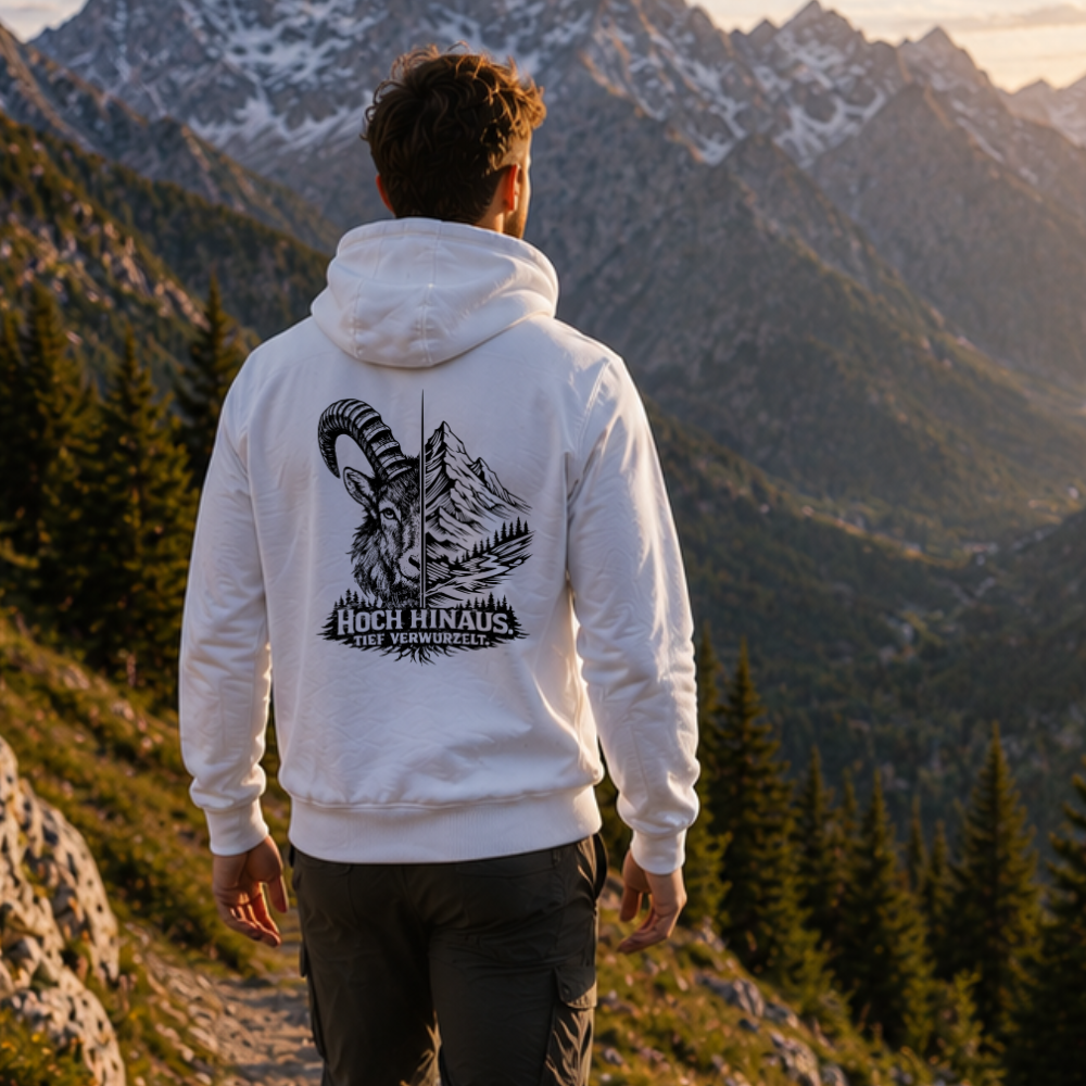 Hoch hinaus. Tief verwurzelt. - Premium Hoodie