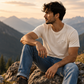 RAUS. HOCH. FREI. - Premium T-Shirt